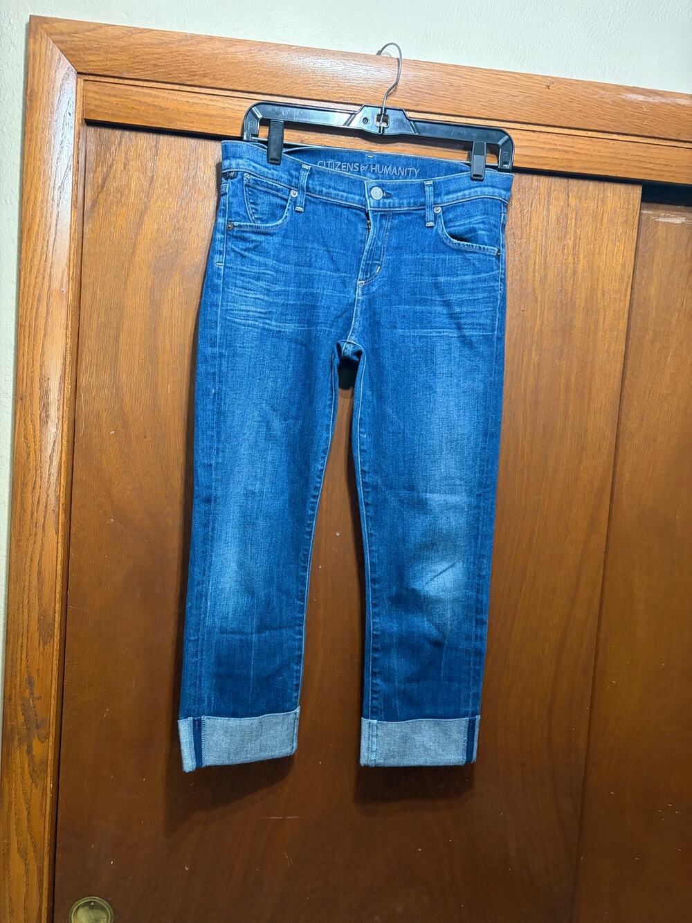 Citizens of Humanity Dani Cropped Straight Leg Jeans Women Size 28 Blue